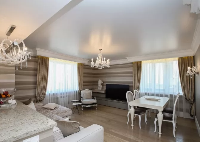 Сатиновые потолки